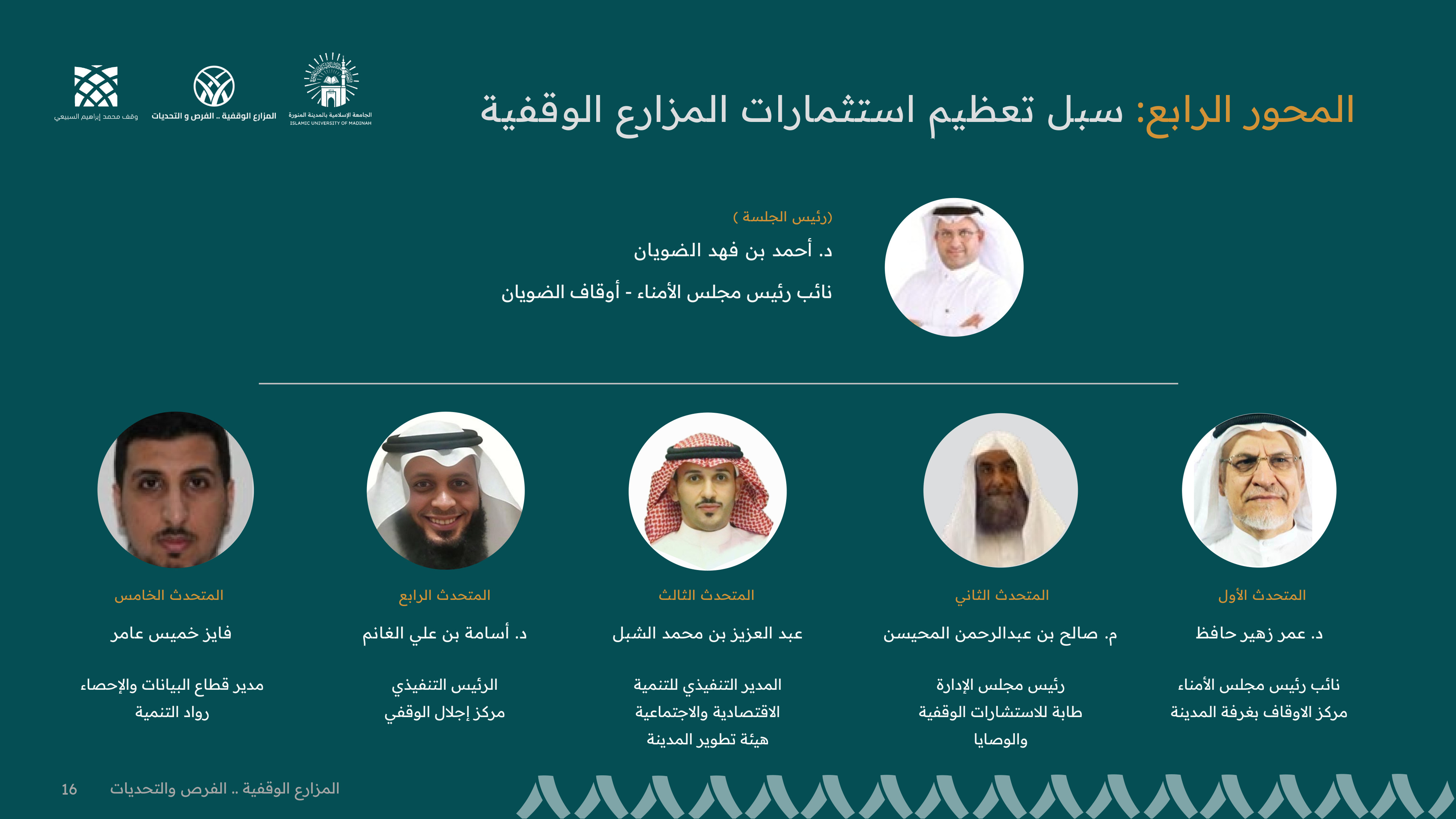 المحور الرابع: سبل تعظيم استثمارات المزارع الوقفية